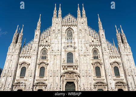 Mailand, Italien - 30. MAI 2019: Mailänder Dom (Mailand Kuppel) einer der am meisten besuchten Sehenswürdigkeiten der Stadt, ist die größte Kirche in Italien Stockfoto