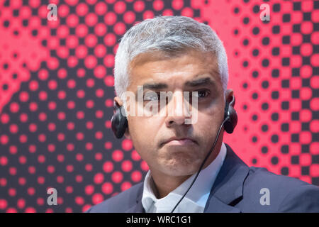 Sadiq Khan, Bürgermeister von London, in Danzig, Polen. 1. September 2019 © wojciech Strozyk/Alamy Stock Foto Stockfoto