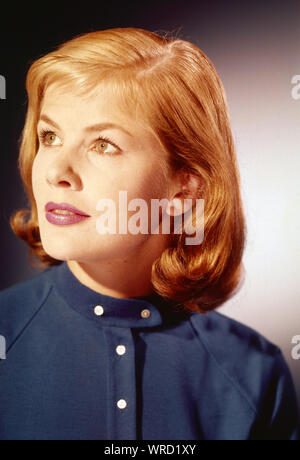 Sabine Bethmann, deutsche Plant, Deutschland frühe 1960er Jahre. Deutsche Schauspielerin Sabine Bethmann, Deutschland Anfang der 60er Jahre. Stockfoto