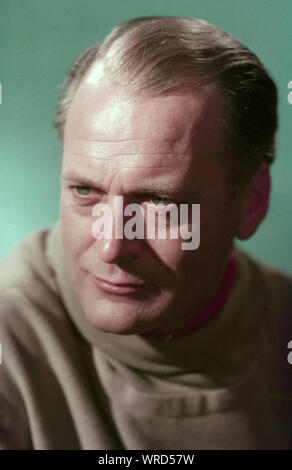 Curd Jürgens, deutscher Bühnen- und Filmschauspieler, Deutschland 1959. Deutsche Theater- und Filmschauspieler Curd Jürgens, Deutschland 1959. Stockfoto