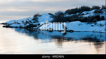 Schweden - Winter, Kältesten, Jahreszeit, Regionen, Einfrieren, Temperaturen, Eis, Schnee Stockfoto