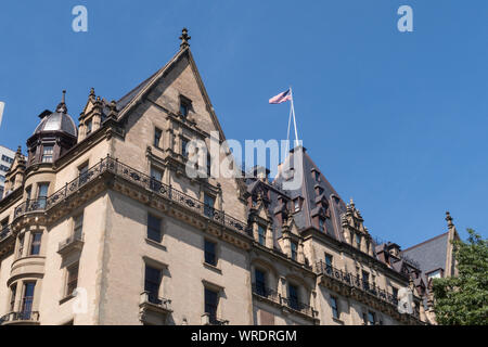 Die Dakota Koop-Appartementhaus, Central Park West, New York City Stockfoto