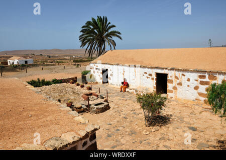 Traditionelles Haus in La Alcogida, Tefia. Fuerteventura, Kanarische Inseln. Spanien Stockfoto