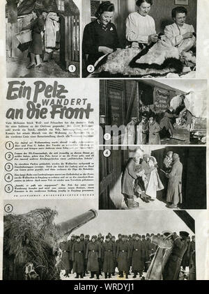 Winter Vorbereitung auf den Krieg im nationalsozialistischen Deutschland während des Zweiten Weltkriegs Stockfoto