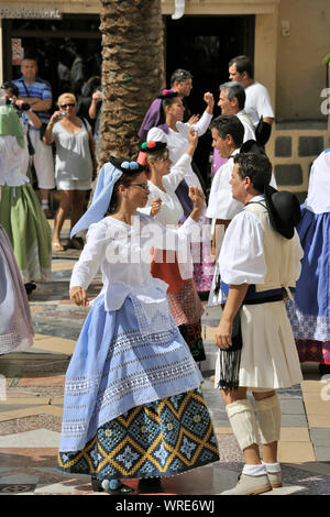 San Cristobal traditioneller Folk Gruppe. Las Palmas de Gran Canaria, Kanarische Inseln. Spanien Stockfoto