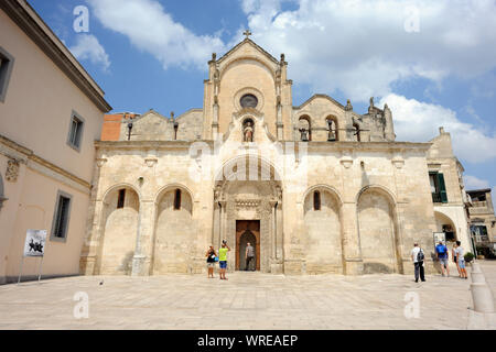 Italien, Basilikata, Matera, Kirche San Giovanni Battista Stockfoto