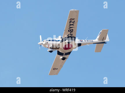 Die Grob 115 E von der Royal Air Force als Tutor bekannt. Dieses Flugzeug ist für elementare Flugausbildung verwendet Stockfoto