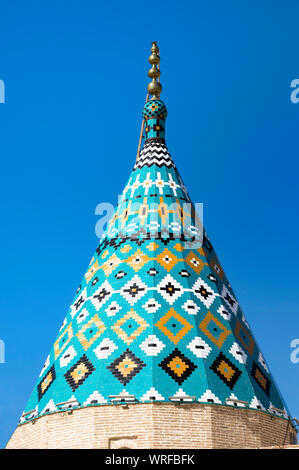 Sultan Amir Ahmad Schrein auf dem Dach, Kashan, Isfahan Provinz, Islamische Republik Iran Stockfoto