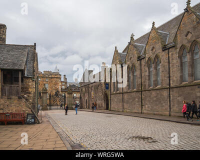 Die Galerie der Königin im Palast von Holyroodhouse in Edinburgh, Schottland, Großbritannien. Stockfoto