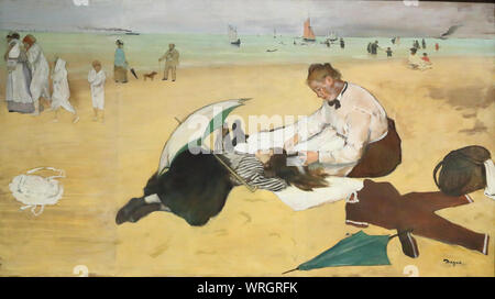 Strand von der französischen impressionistischen Malers Edgar Degas in der National Gallery, London, UK Stockfoto