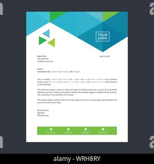 Briefpapiervorlage für jede Art von Unternehmen verwenden Stock Vektor