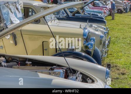 Classic Car Show, Hinton Arme, Cheriton, Hampshire, Großbritannien Stockfoto