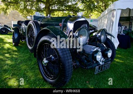 1929 Bentley 4,5 l Gebläse (GJ 6301) Am Concours d'Elegance in Blenheim Palace am 8. September 2019 Stockfoto