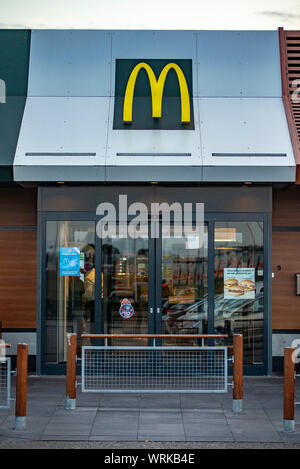 Veldhoven, Niederlande. 09 Sep, 2019. VELDHOVEN, 09-09-2019, Mc Donald's Restaurant in 2019. Credit: Pro Schüsse/Alamy leben Nachrichten Stockfoto