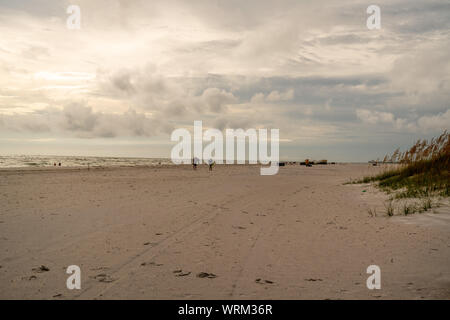 Die Wunderbare glatte Sand von Treasure Island Beach Florida. Stockfoto