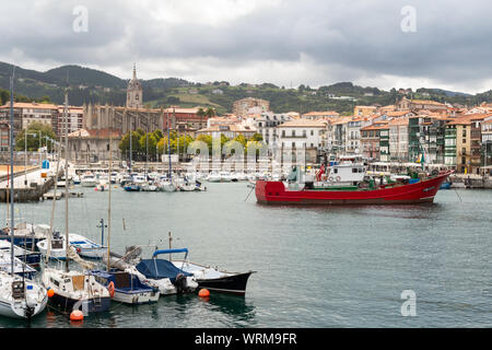 Lekeitio Fischerhafen, Vizcaya, Baskenland, Spanien Stockfoto