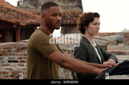 Erscheinungsdatum: Oktober 11, 2019 Title: Gemini Mann Studio: Paramount Pictures Regie: Ang Lee Handlung: ein Over-the-Hill hitman gegen eine jüngere Klon von sich. STARRING: Will Smith als Henry Brogan/Junior, Mary Elizabeth Winstead als Danny Zakarweski. (Bild: © Paramount Pictures/Entertainment Bilder) Stockfoto