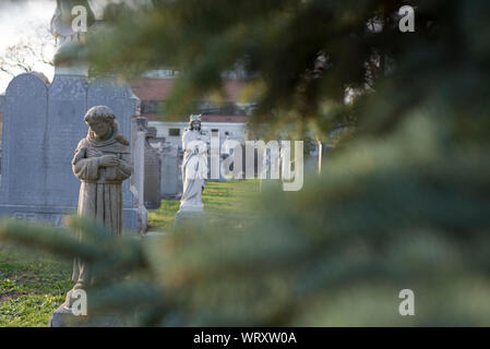 Calvary Cemetery in Queens, New York Stockfoto