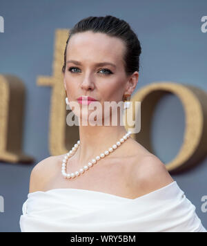 London, Großbritannien. 09 Sep, 2019. Charlotte Carrol besucht die Weltpremiere von Downton Abtei am Leicester Square in London. Credit: SOPA Images Limited/Alamy leben Nachrichten Stockfoto