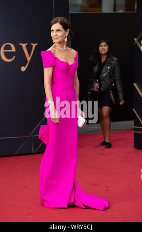 London, Großbritannien. 09 Sep, 2019. Elizabeth McGovern besucht die Weltpremiere von Downton Abtei am Leicester Square in London. Credit: SOPA Images Limited/Alamy leben Nachrichten Stockfoto