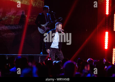 Calgary, Kanada. 08 Sep, 2019. Co-host, Dallas Smith führt während der 2019 Canadian Country Music Association Awards zeigen. Credit: SOPA Images Limited/Alamy leben Nachrichten Stockfoto