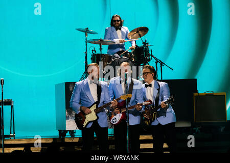 Calgary, Kanada. 08 Sep, 2019. Die James Barker Band führt während der 2019 Canadian Country Music Association Awards zeigen. Credit: SOPA Images Limited/Alamy leben Nachrichten Stockfoto