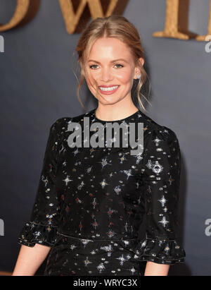 London, Großbritannien. 09 Sep, 2019. Kate Phillips besucht die Downton Abtei Weltpremiere auf der Cineworld Leicester Square in London. Credit: SOPA Images Limited/Alamy leben Nachrichten Stockfoto