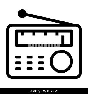 Vektorisiert Abbildung: Symbol "Radio-Zeichen, Symbol, Label, Logo usw. Stockfoto
