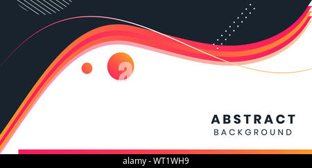 Abstrakte Welle Hintergrund Vektor minimal Layout Stockfoto