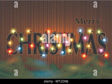 Frohe Weihnachtsgruß Stock Vektor