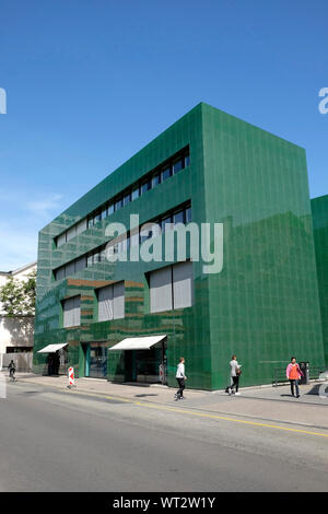 Eine allgemeine Ansicht von Rossetti Gebäude, das Institut für Krankenhaus Pharma in Basel, Schweiz Stockfoto