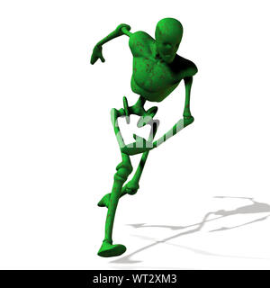 Abstrakt Grün Cyborg, Roboter, futuristischen cyber Humanoiden. Stockfoto