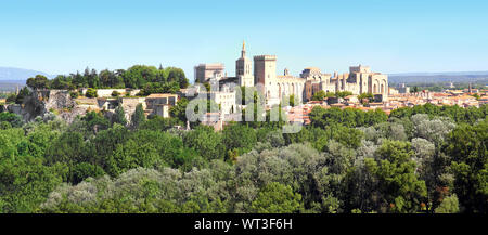 Palast der Päpste in Avignon. Provence. Frankreich. Stockfoto