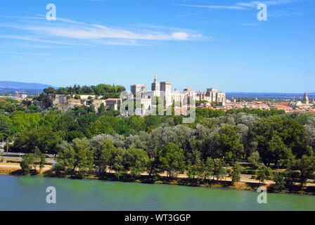 Palast der Päpste in Avignon. Provence. Frankreich. Stockfoto