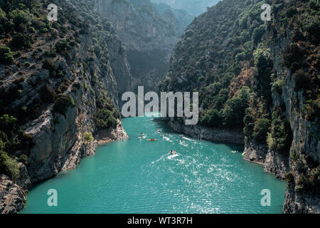 Der See von Sainte-Croix du Verdon - Frankreich Stockfoto