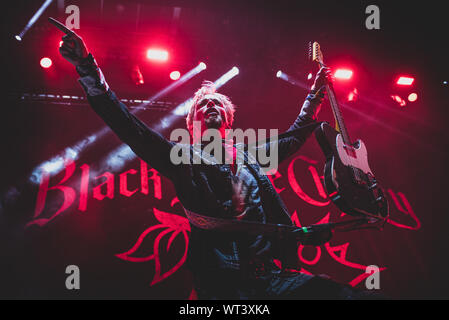 September 10th, 2019 - Die amerikanische Band Black Stone Cherry live am Pala Alpitour in Turin führt, Öffnung für Alice Cooper. Stockfoto