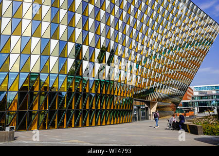 Aula Medica, Karolinska Institut in Solna, Stockholm, Schweden. Stockfoto