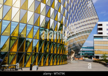 Aula Medica, Karolinska Institut in Solna, Stockholm, Schweden. Stockfoto