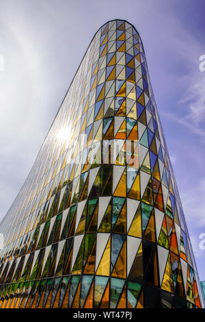 Aula Medica, Karolinska Institut in Solna, Stockholm, Schweden. Stockfoto