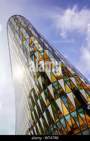 Aula Medica, Karolinska Institut in Solna, Stockholm, Schweden. Stockfoto