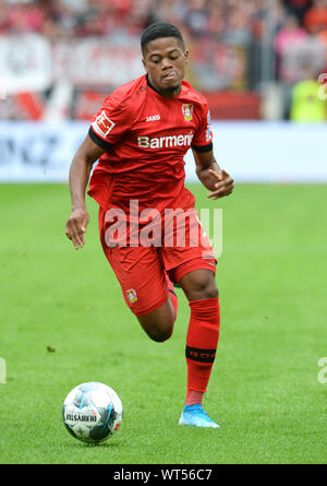 Fussball, Bundesliga, Deutschland, Männer, Saison 2018/2019, 1. Spieltag, BayArena Leverkusen, Bayer Leverkusen vs SC Paderborn; Leon Bailey (LEV) Stockfoto