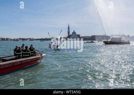 Venedig, Italien. 11 Sep, 2019. Venedig erinnert an die Opfer von 9/11, in Venedig, Italien. Credit: Stefano Mazzola/Erwachen/Alamy leben Nachrichten Stockfoto