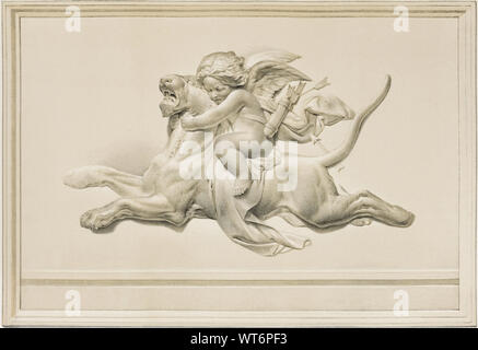 Sir Matthew Digby Wyatt (1820-1877) - Amor und Panther - von der industriellen Kunst des neunzehnten Jahrhunderts (1851-1853) Stockfoto