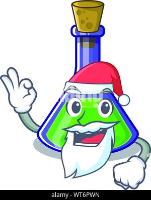 Santa Zaubertrank auf der Cartoon Tabelle Vector Illustration Stock Vektor