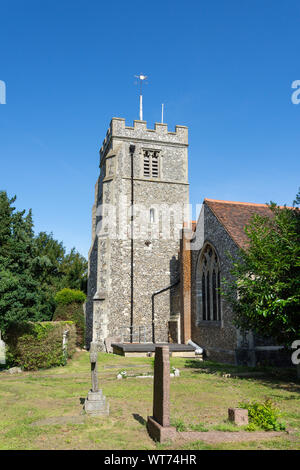 St James's Kirche, High Street, Bushey, Hertfordshire, England, Vereinigtes Königreich Stockfoto