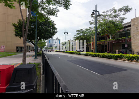 Bonifacio Global City, Taguig City Metro Manila, Philippinen, Dienstag, 20 August, 2019. SM Aura Premier Shopping Mall und BGC Business District. Stockfoto