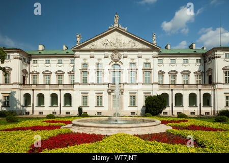 Sommer am Nachmittag Krasinski Palast in Warschau, Polen. Stockfoto