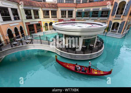 Venedig Canal Grande, Bonifacio Global City, Taguig, Manila, Philippinen. 22. August 2019. Stockfoto