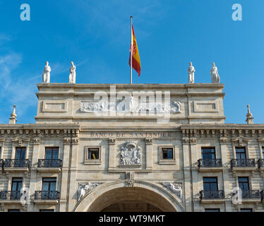Gebäude der Sitz der Bank Santander (Banco de Santander), Spanien Stockfoto