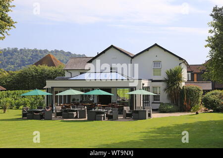 Weingut Hotel, Denbies Wine Estate, Dorking, Surrey Hills, North Downs, England, Großbritannien, USA, UK, Europa Stockfoto